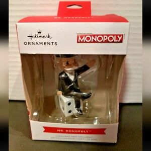 Mr. Monopoly ornament Dice HASBRO 2023 Hallmark Christmas Tree New In Box NIB 4"